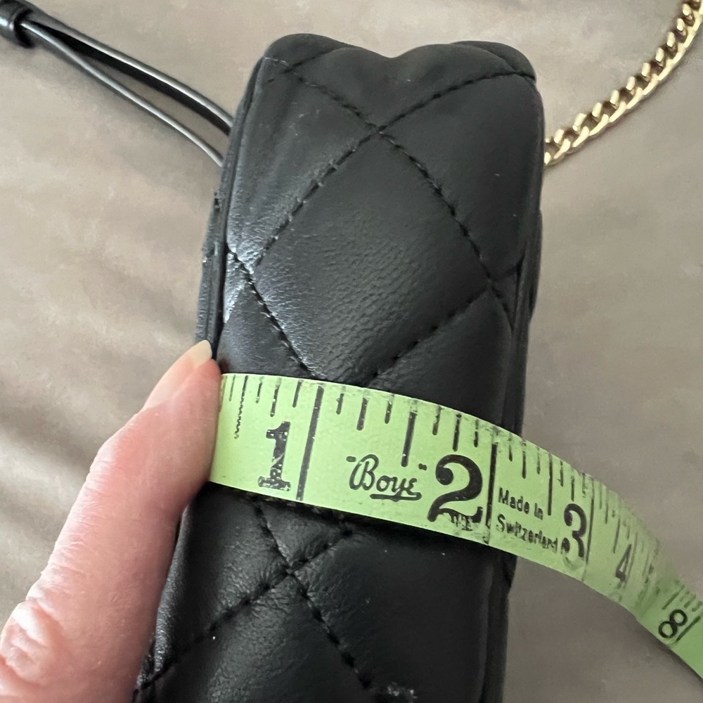 Michael Kors Quilted Black Crossbody with Gold Accents - Picture 4 of 7